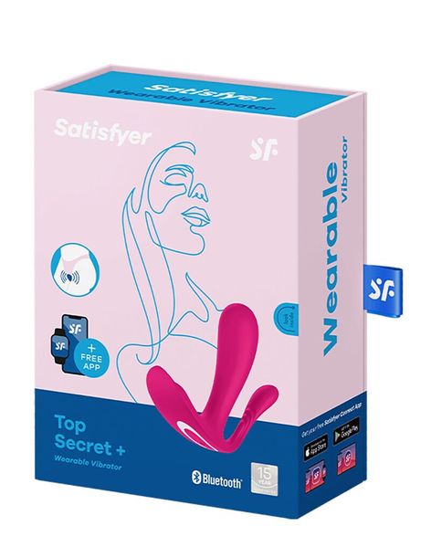 Двойной смарт-вибратор в трусики Satisfyer Top Secret+ Pink SO6734 фото