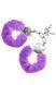 Наручники S Pleasures Furry Cuffs Purple с пушистой отделкой, 2 ключа в комплекте SX1642 фото 1