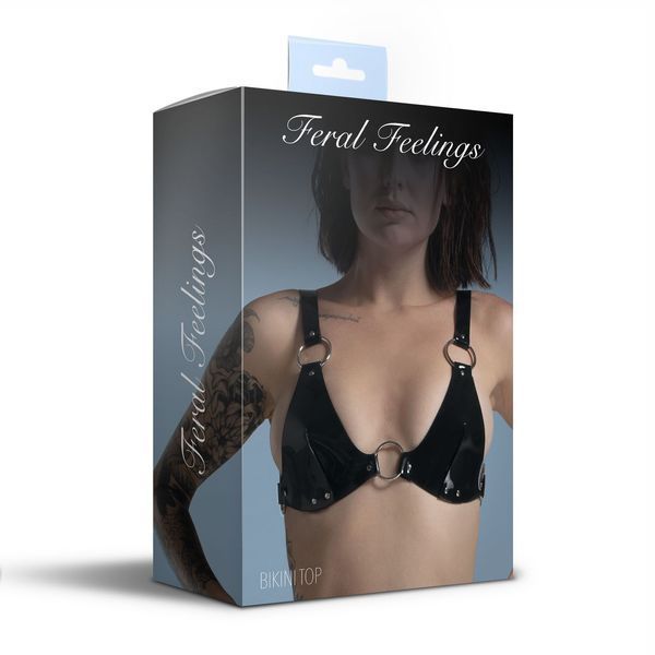 Feral Feelings Classic Bikini Top Black