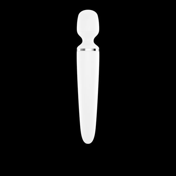 Вибромассажер Satisfyer Wand-er Woman (White/Chrome), водонепроницаемый, мощный, размер XXL SO3458 фото