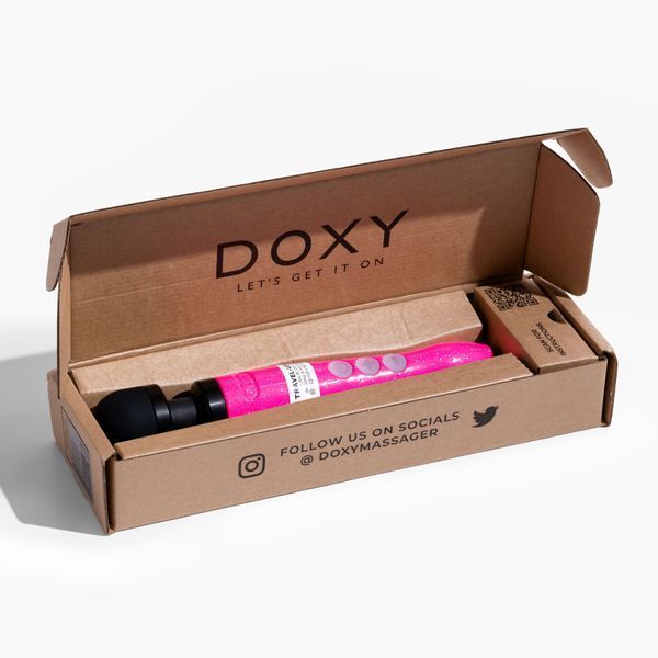 DOXY Die Cast 3R Hot Pink Vibrator, very powerful, rechargeable, metal body