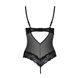 Passion NORTH BODY black S/M Bodysuit with Open Bust - Passion Exclusive