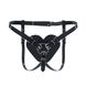 Трусики Серце для страпону Feral Feelings - Hearts Strap-on Belt Black SO9312 фото 1