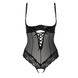 Passion NORTH BODY black S/M Bodysuit with Open Bust - Passion Exclusive