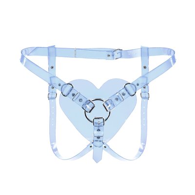 Трусики Серце для страпону Feral Feelings - Hearts Strap-on Belt Trasparent SO9313 фото