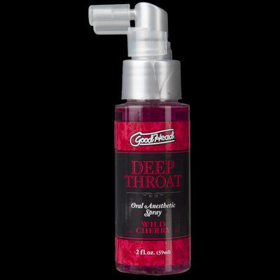 Doc Johnson GoodHead DeepThroat Spray – Wild Cherry 59ml for deep throat