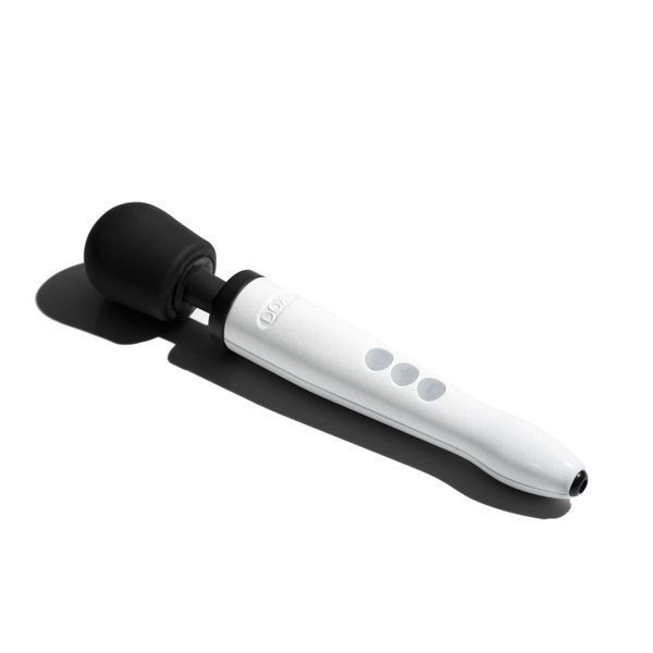 DOXY Die Cast R Stardust White Vibrator, Rechargeable, Up to 9000 RPM