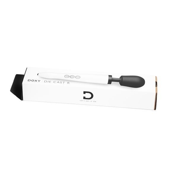 DOXY Die Cast R Stardust White Vibrator, Rechargeable, Up to 9000 RPM