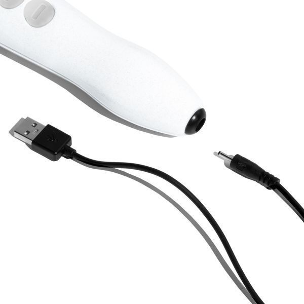 DOXY Die Cast R Stardust White Vibrator, Rechargeable, Up to 9000 RPM