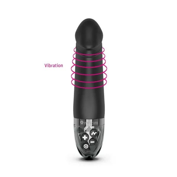 Mystim Real Deal Neil Black Edition Vibrator with Electrostimulation