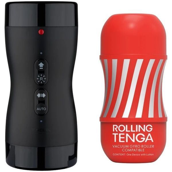 Автоматичний мастурбатор Tenga VACUUM GYRO ROLLER SET, ротація та вакуум, сумісний з Tenga Cup SO7041 фото