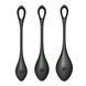 Satisfyer Yoni Power 2 Black Yoni Bead Set, diameter 2-2.5-3 cm, weight 22-44-73 g