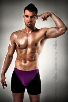 Sale!!! Men's shorts with violet fly Passion 009 THONG violet L/XL