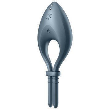 Эрекционное смарт-виброкольцо лассо с регулировкой размера Satisfyer Bullseye Dark Blue SO6121 фото