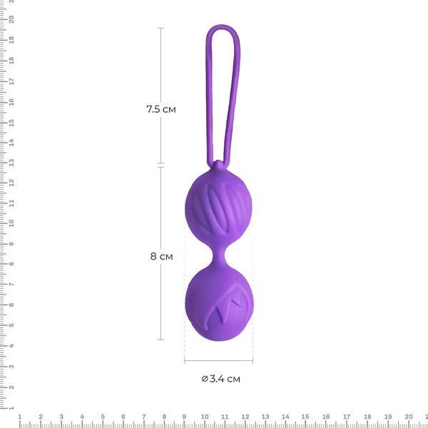 Adrien Lastic Geisha Lastic Balls Mini Violet (S), diameter 3.4 cm, weight 85 g, Темно-лиловый