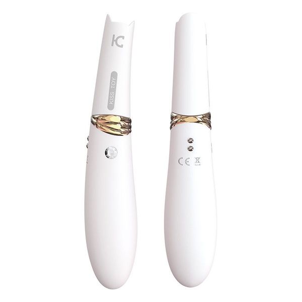 Vacuum stimulator with vibration KISTOY Miss CC White, can be used as a vibrator, diameter 3.6cm