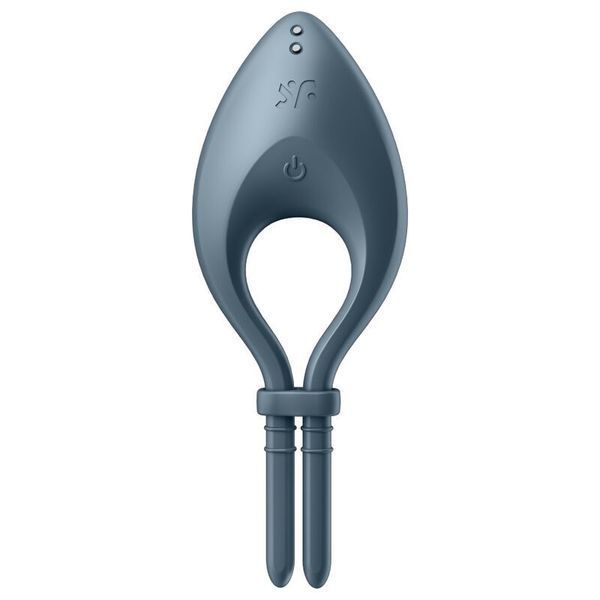 Ерекційне смарт-віброкільце ласо з регулюванням розміру Satisfyer Bullseye Dark Blue SO6121 фото