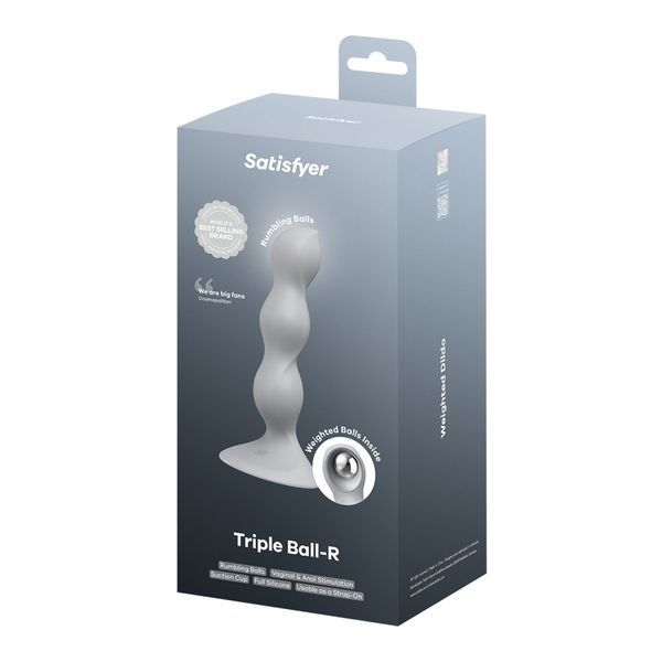 Анальный стимулятор-бусины Satisfyer Triple Ball-R Grey SX3547 фото