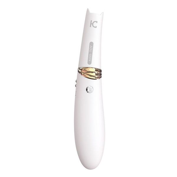 Vacuum stimulator with vibration KISTOY Miss CC White, can be used as a vibrator, diameter 3.6cm