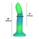 ADDICTION Rave 8″ Glow in the Dark Dildo Blue Green, 20.3cm