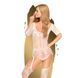 Penthouse Sugar Drop XL Bodystocking with Closed Bodysuit and Stockings, White