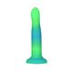 Фалоімітатор, що світиться в темряві, ADDICTION Rave 8″, Glow in the Dark Dildo Blue Green, 20,3 см SO6849 фото 3