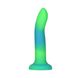 Светящийся в темноте фаллоимитатор ADDICTION Rave 8″ Glow in the Dark Dildo Blue Green, 20,3 см SO6849 фото 1