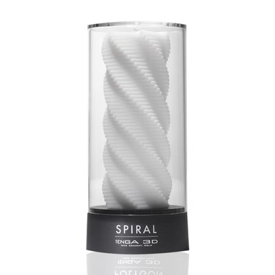 Masturbator Tenga 3D Spiral, very delicate, made of antibacterial elastomer with silver