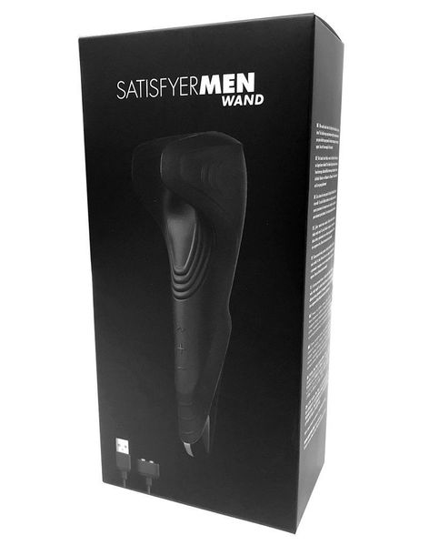 Мастурбатор Satisfyer Men Wand, багатофункціональний, чудово для пар, вібро-мінет SO3316 фото