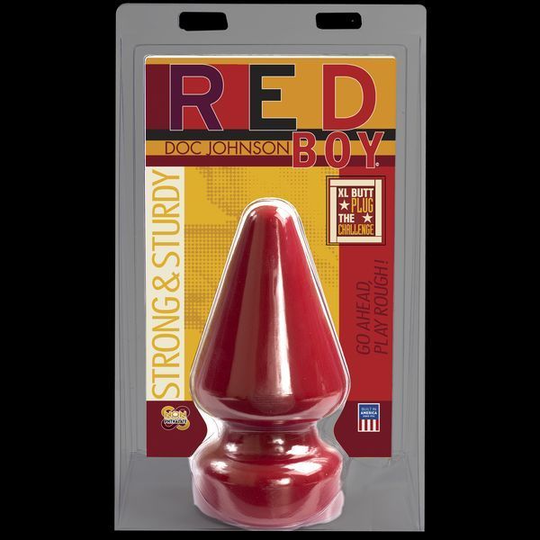 Анальная пробка Doc Johnson Red Boy - XL Butt Plug The Challenge, диаметр 12 см SO1980 фото
