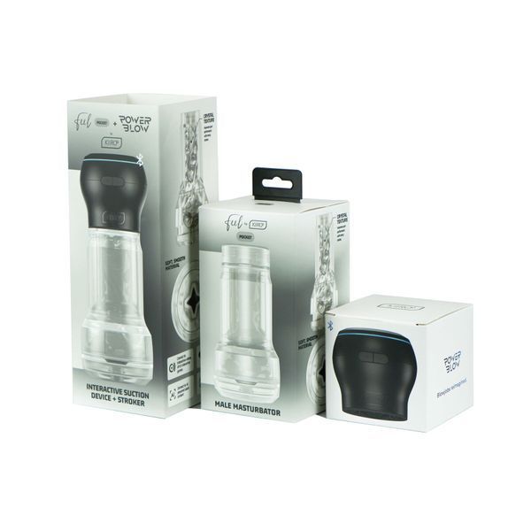 Kiiroo Feel Pocket Crystal Masturbator with PowerBlow Combo Set