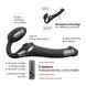 Strap-On-Me MULTI ORGASM Black S Adjustable Vibrating Strap-On with Vacuum Stimulation, Red