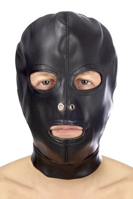 BDSM hood with open eyes and mouth Fetish Tentation Open mouth and eyes BDSM hood