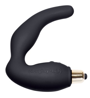 Prostate vibrator Rocks Off Naughty-Boy Black, perineum massage, max diameter 3.5cm