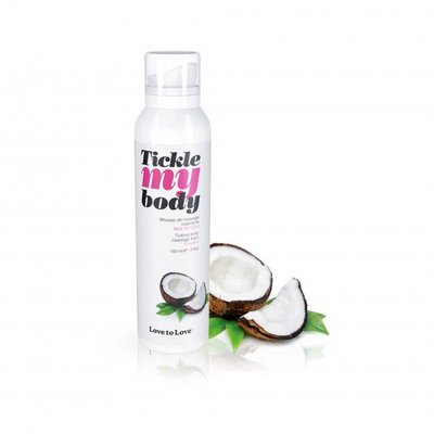 Moisturizing massage foam Love To Love TICKLE MY BODY COCONUT (150 ml)