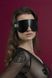 Feral Feelings Blindfold Mask, Genuine Leather, Black