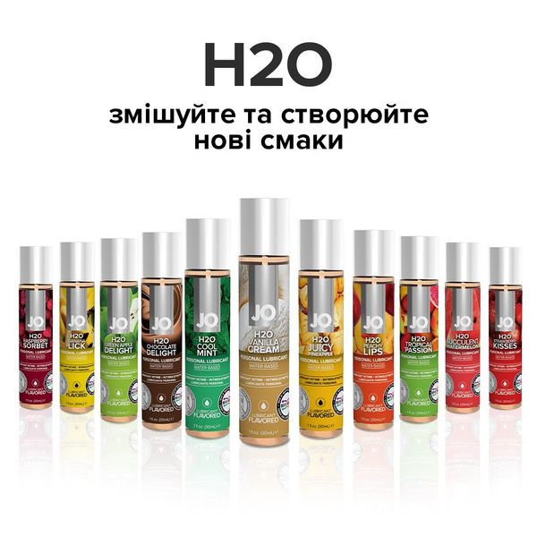 Змазка на водній основі JO H2O — Vanilla Cream (120 мл) без цукру, рослинний гліцерин SO1778 фото