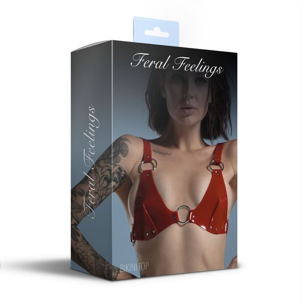 Feral Feelings Classic Bikini Top Red