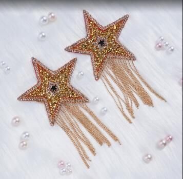 Fringed Nipple Stars JSY Nipple Sticker RT236112 Gold, stickers