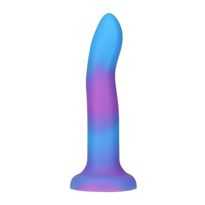 Фалоімітатор, що світиться в темряві, ADDICTION Rave 8″ Glow in the Dark Dildo Blue Purple, 20,3 см SO6851 фото