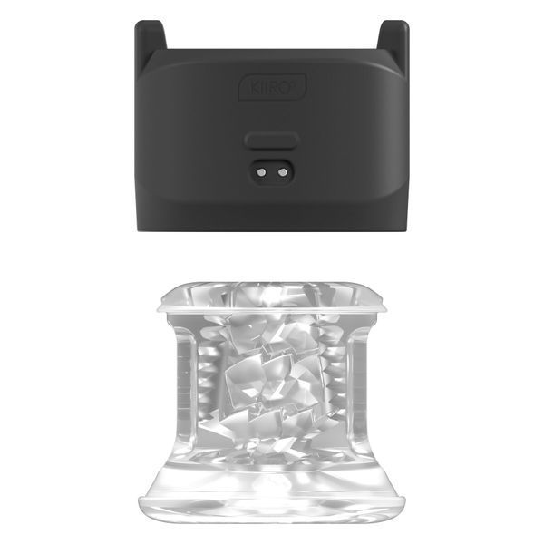 KIIROO PowerShot 2-in-1 Interactive Masturbator with Vibration, Compact, 2 Vibrating Motors, Black