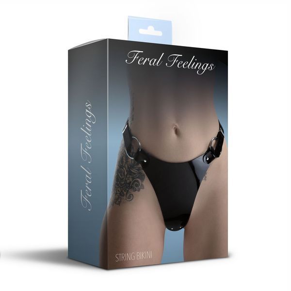 Feral Feelings Classic String Bikini Black, White