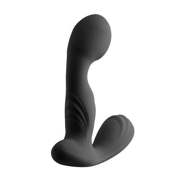 Вибромассажер простаты S Pleasures Premium FUZZY, черный, с рельефом, 10 режимов вибрации SX1612 фото