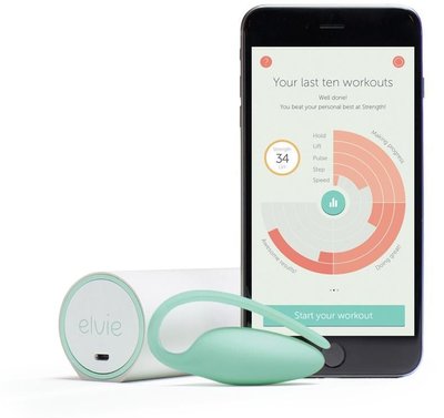 Premium Kegel trainer Elvie Exercise Tracker, induction charging, PRO application, without vibration