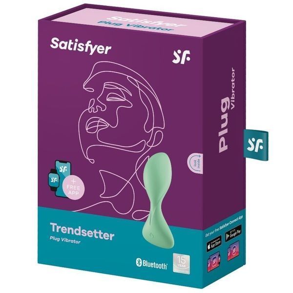 Анальна смарт-пробка з вібрацією Satisfyer Trendsetter Green SO6731 фото