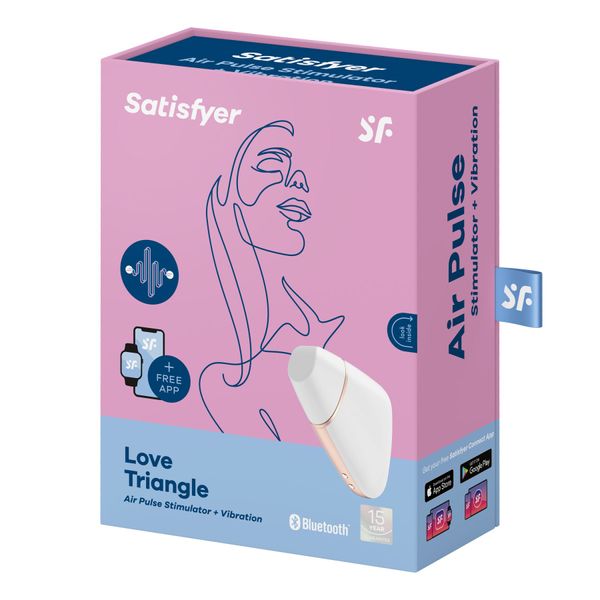 Satisfyer Love Triangle White internet-controlled clitoral stimulator