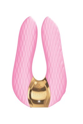 Clitoral vibrator Shunga Aiko Light Pink, flexible tips