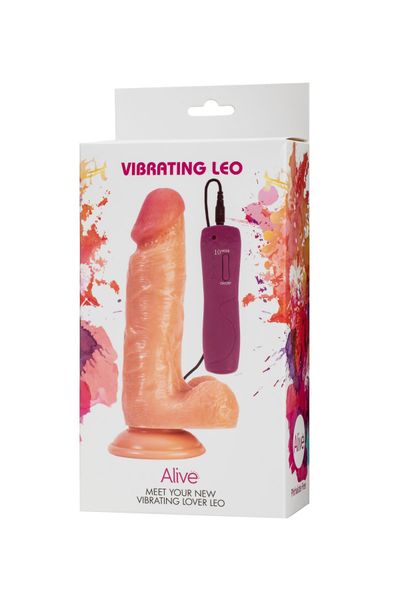 Alive Leo vibrating dildo, PVC, diameter 3.8 cm