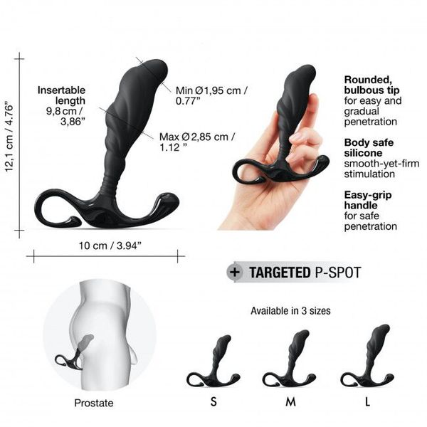 Handheld ergonomic prostate massager Dorcel Expert P size L