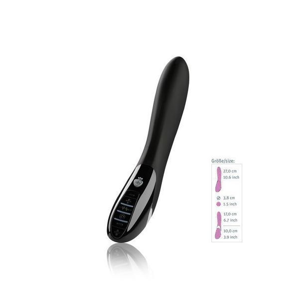 Mystim Electric Eric eStim Black Vibrator with Electrostimulation, Black